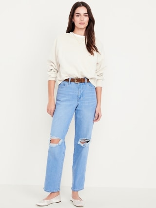 Old Navy High-Waisted OG Loose Ripped Jeans