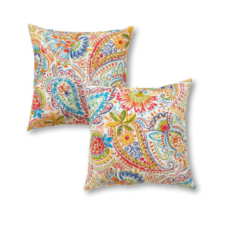 Indoor/Outdoor Reversible Throw Pillow (Set of 2)