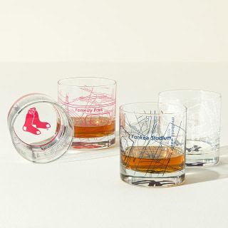 Uncommon Goods MLB Ballpark Map Glasses Set