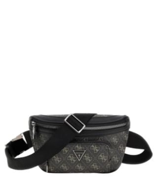 Vezzola Grainy Faux-Leather Water-Repellent Fanny Pack