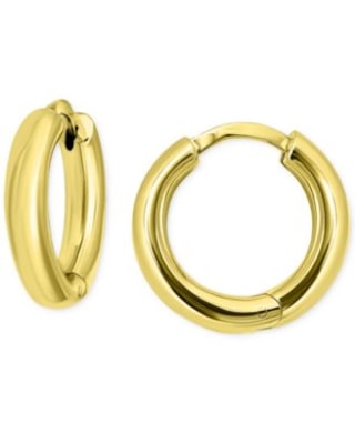 Small Hoop Earrings in 18k Gold-Plated Sterling Silver