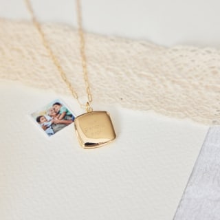 Square Locket Necklace