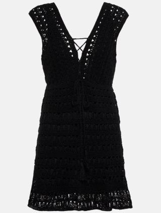 Jennifer Crochet Cotton Minidress