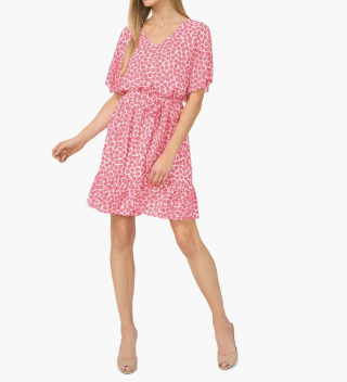 CeCe Ruffle Hem Dress