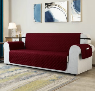 Symple Stuff Polyester Box Cushion Sofa Slipcover