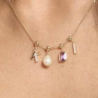 James Allen 14K Yellow Gold Baroque Pearl Charm