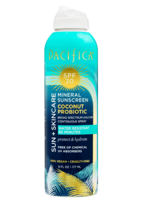 Mineral Sunscreen Coconut Probiotic Spray
