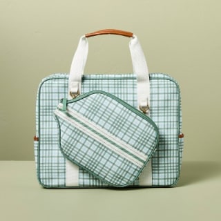 Plaid Pickleball Bag & Paddle Cover Set