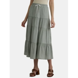 Tiered Midi Skirt