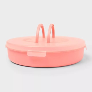 Sun Squad Small Round Packable Serving Set Peach