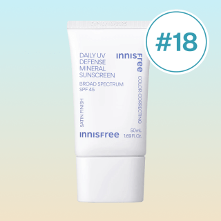 18: Innisfree Daily UV Defense Mineral Sunscreen