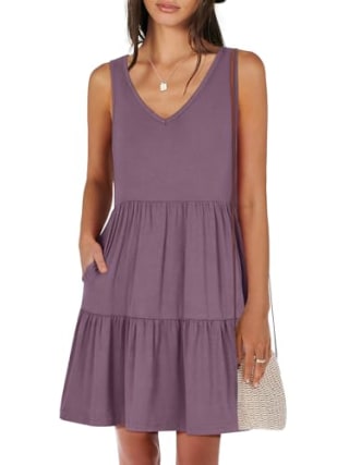 ANRABESS Womens Summer Casual Tank Dress