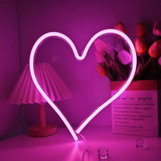 Heart-Shaped LED Neon Light Sign