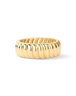 PAVOI 14K Yellow Gold Plated Chunky Statement Ring