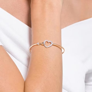 Swarovski Infinity Heart Bangle