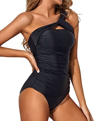 Tempt Me Black Two Piece Tankini Bathing Suit
