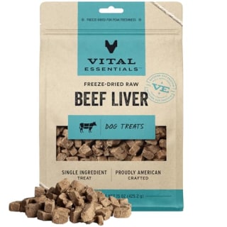 Vital Essentials Beef Liver Dog Treats