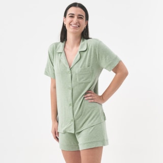 Little Sleepies Heather Sage Women's Pajama Set