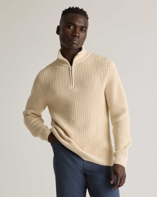 Quince Men’s Quarter-Zip Sweater