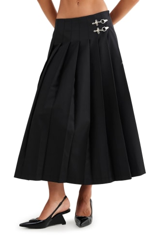 Lioness Fame Pleated Midi Skirt