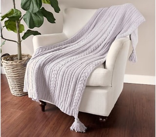 Barefoot Dreams CozyChic Cable Blanket
