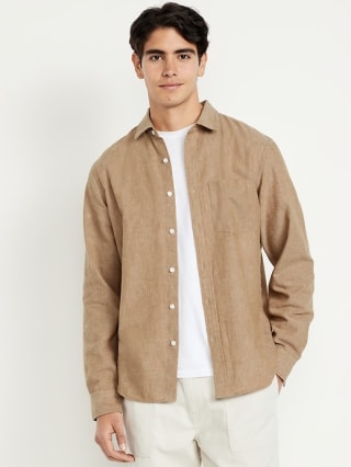 Old Navy Classic Fit Linen-Blend Shirt