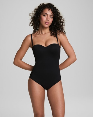 SPANXshape™ Swim Convertible Pique Bandeau One-Piece