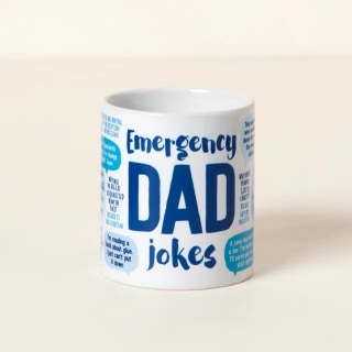 Uncommon Goods Emergency Dad Jokes Mug