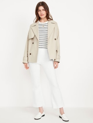 Old Navy High-Waisted Weekender Pull-On Crop Flare Jeans