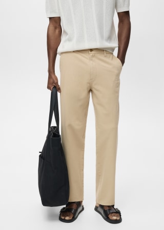 Regular Cotton-Linen Jeans