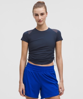 Sculpt Cinched Short-Sleeve Shirt