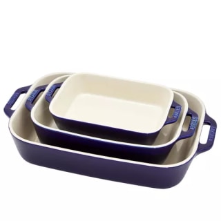 Staub Stoneware 3-Piece Rectangular Bakeware Set