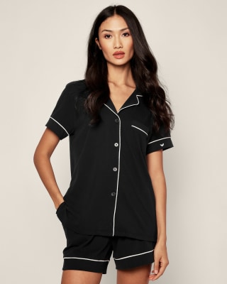Petite Plume Women's Pima Short Sleeve Short Set