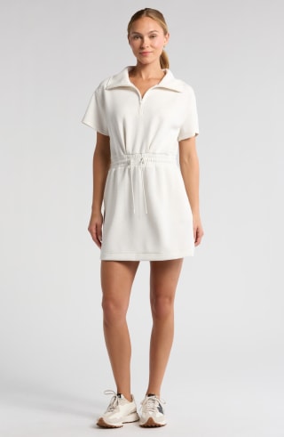 Zella Ultrasoft Knit Quarter Zip Dress