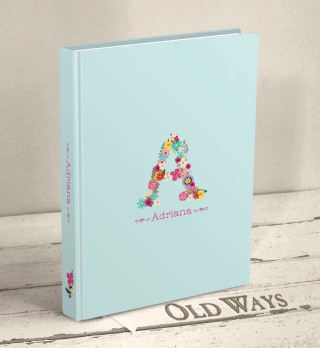 Flower Monogram Journal