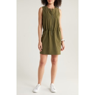 Zella In Flight Utility Dress in Olive Night