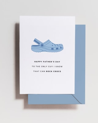 HavenPCo Crocs Father's Day Card
