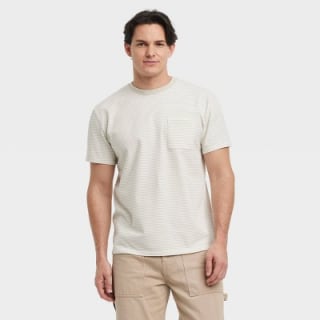 Goodfellow & Co Men's Vintage Short Sleeve Pocket T-Shirt