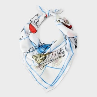 A New Day Rustic Meal Graphic Scarf