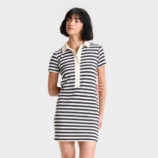 Universal Thread Short Sleeve Knit Mini Shirtdress