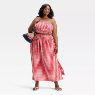 Universal Thread Smocked Maxi A-Line Skirt
