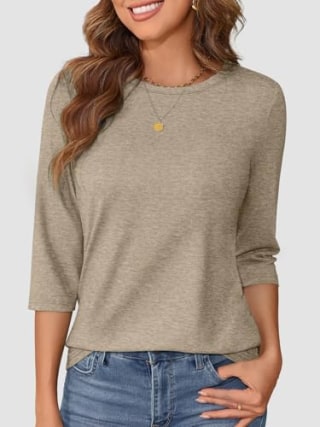 Athmile 3/4 Sleeve Tunic