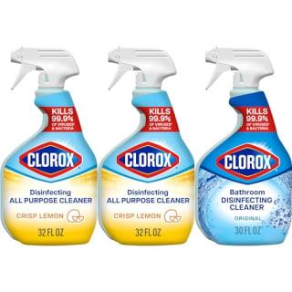 Clorox Disinfecting All-Purpose Cleaner and Disinfecting Bathroom Cleaner (Pack of 3)