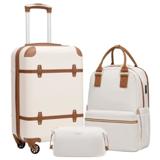 Coolife Luggage Set 3 Piece Suitcase Set 