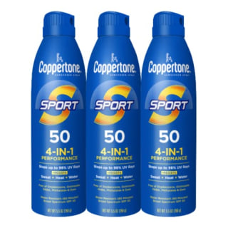 Coppertone Sport Sunscreen Spray SPF 50 (Pack of 3)