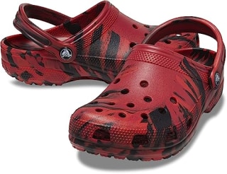 Crocs Classic Marbled Tie-Dye Clog Pepper/Black Men's 6, Women's 8 Medium