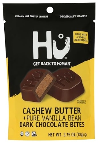 Hu Kitchen Organic Cashew Butter & Vanilla Dark Chocolate Bites
