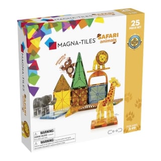 Magna-Tiles Safari Animals 25-Piece Magnetic Construction Set