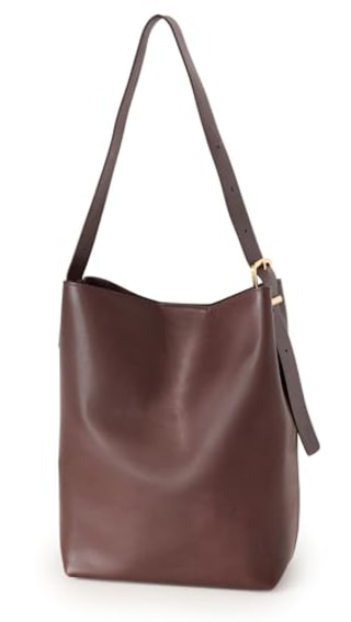 Madewell Women's The Essential Bucket Tote in Leather