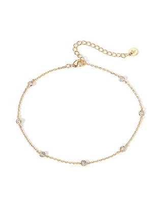 PAVOI 14K Yellow Gold Plated Anklet